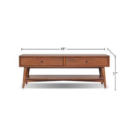 Flynn Coffee Table, Chestnut - Alpine Furniture