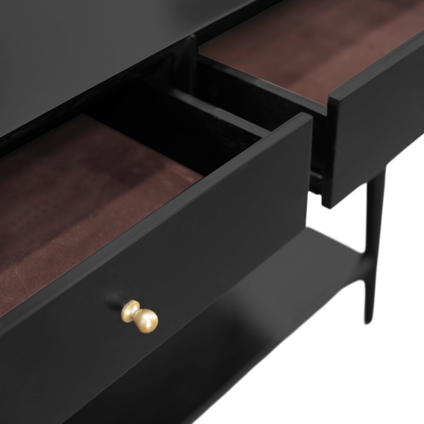 Flynn Console Table, Black - Alpine Furniture