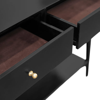 Flynn Console Table, Black - Alpine Furniture
