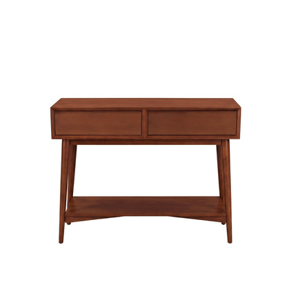 Flynn Console Table, Chestnut - Alpine Furniture
