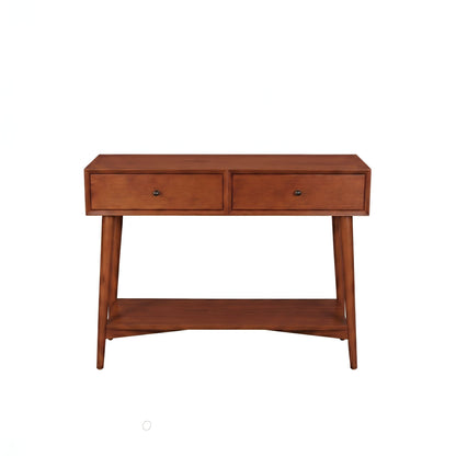 Flynn Console Table, Chestnut - Alpine Furniture