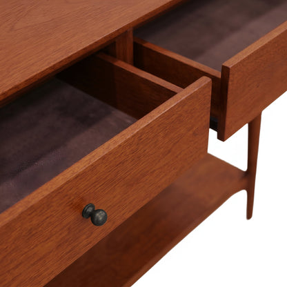 Flynn Console Table, Chestnut - Alpine Furniture