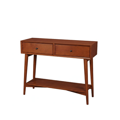 Flynn Console Table, Chestnut - Alpine Furniture