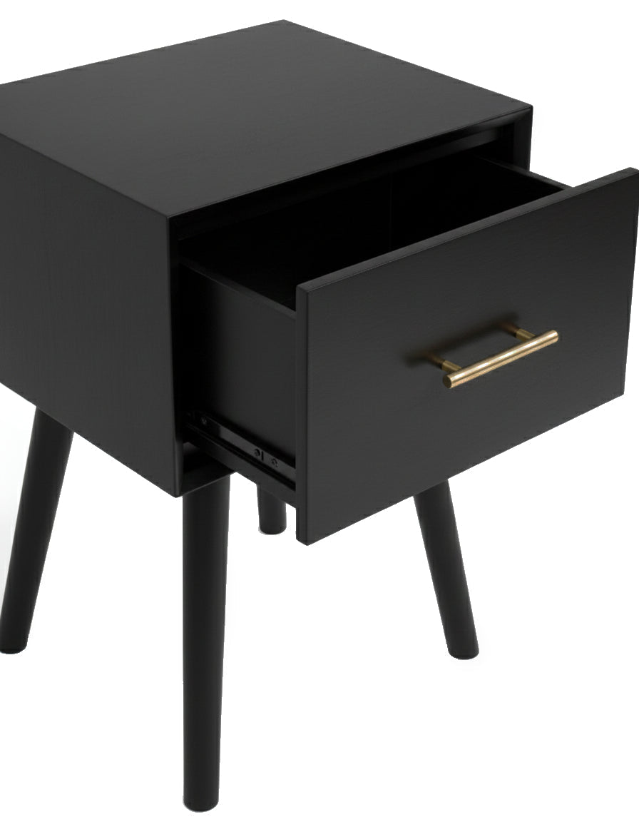 Flynn End Table, Black - Alpine Furniture