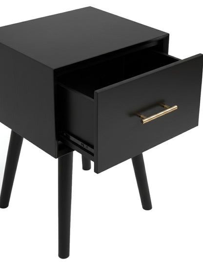 Flynn End Table, Black - Alpine Furniture