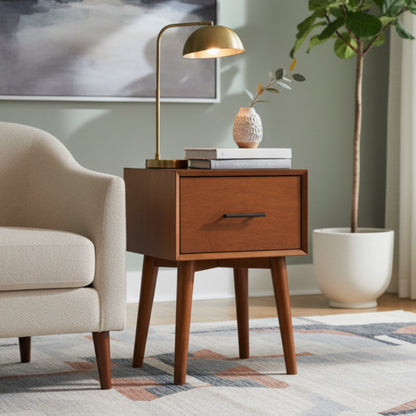Flynn End Table, Chestnut - Alpine Furniture