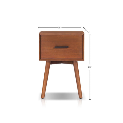 Flynn End Table, Chestnut - Alpine Furniture