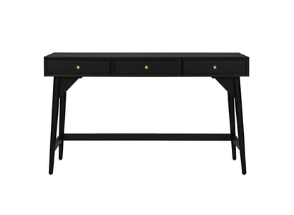 Flynn Large Desk, Black - Alpine Furniture