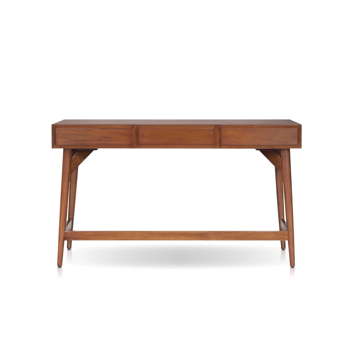 Flynn Large Desk, Cherry Acorn - Alpine Furniture