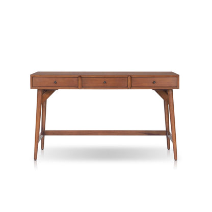 Flynn Large Desk, Cherry Acorn - Alpine Furniture