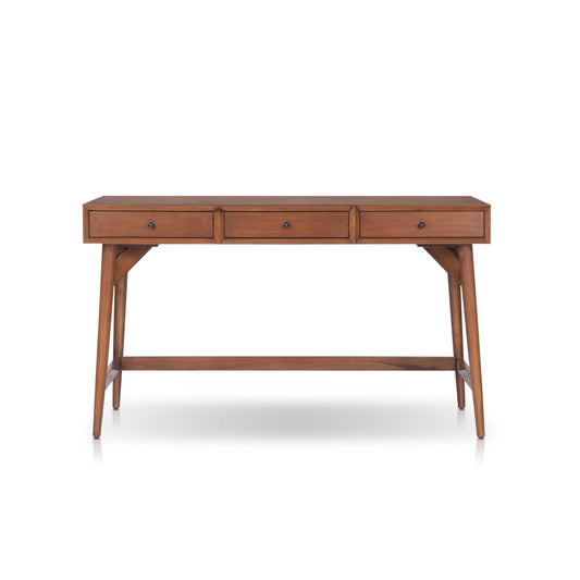 Flynn Large Desk, Cherry Acorn - Alpine Furniture