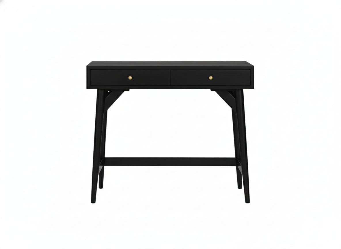 Flynn Mini Desk, Black - Alpine Furniture