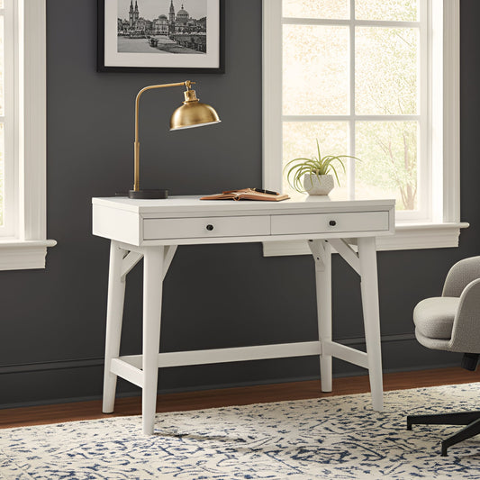Flynn Mini Desk, White - Alpine Furniture