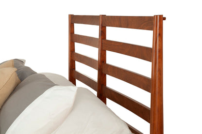 Flynn Retro Bed, Acorn - Alpine Furniture