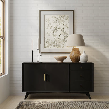 Flynn Sideboard, Black - Alpine Furniture