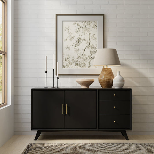 Flynn Sideboard, Black - Alpine Furniture