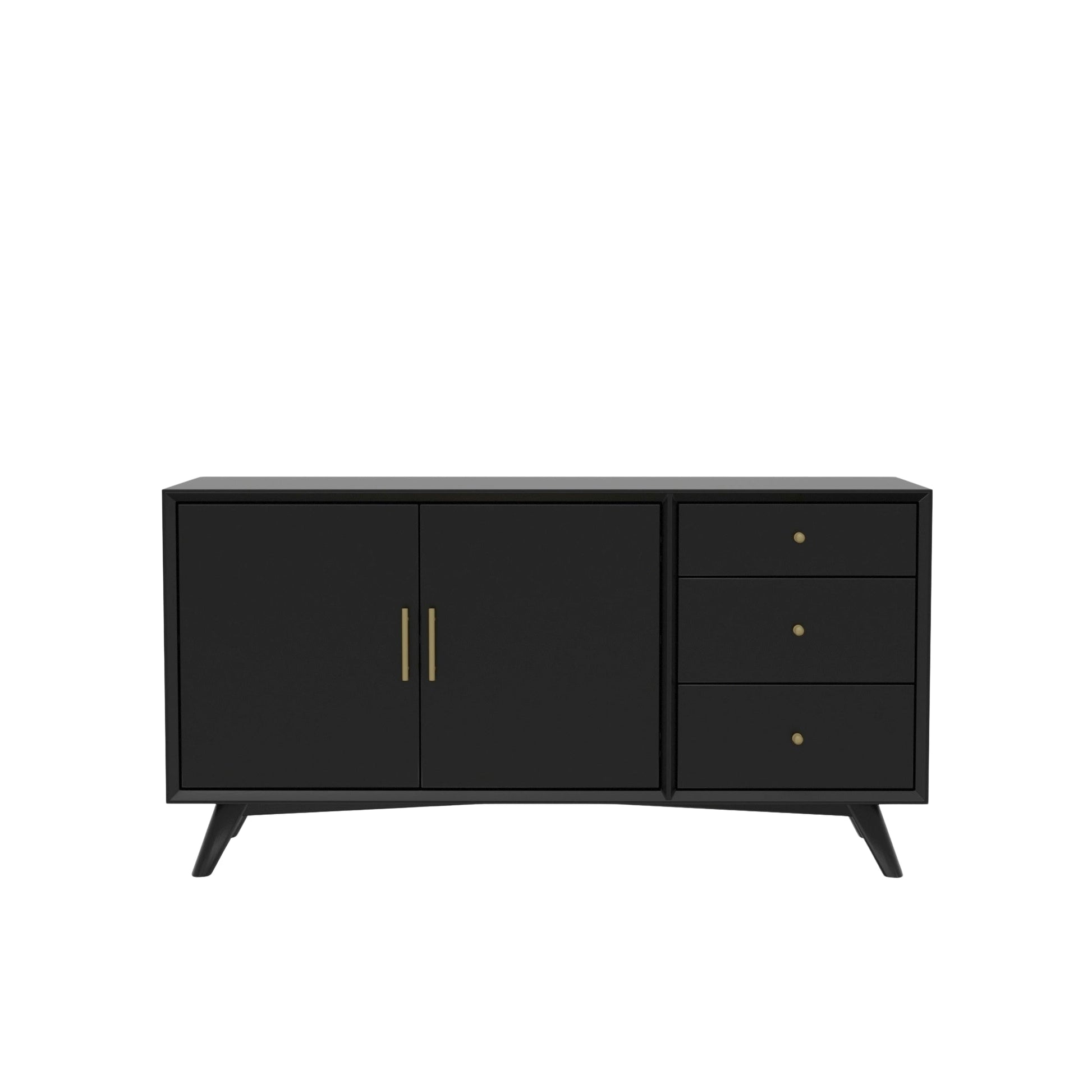 Flynn Sideboard, Black - Alpine Furniture