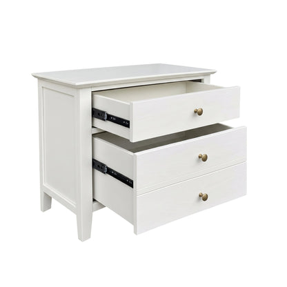 Fuller Two Drawer Nightstand, Coconut Milk - Alpine Furniture