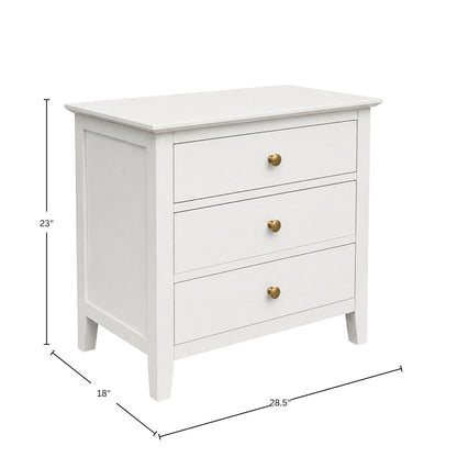 Fuller Two Drawer Nightstand, Coconut Milk - Alpine Furniture