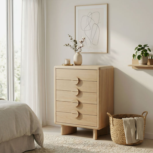 Gabrielle Chest, Light Oak - Alpine Furniture