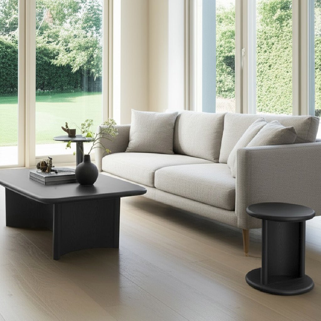 Gabrielle Coffee Table, Black - Alpine Furniture
