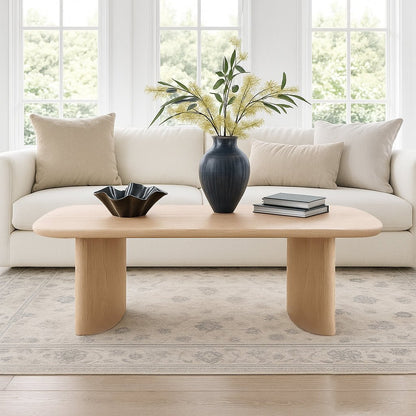Gabrielle Coffee Table, Light Oak - Alpine Furniture
