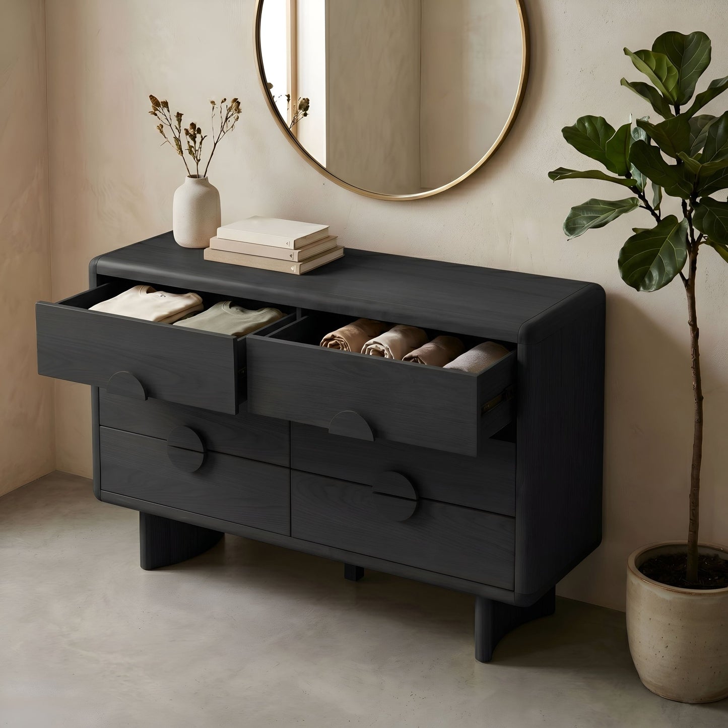 Gabrielle Dresser, Black - Alpine Furniture