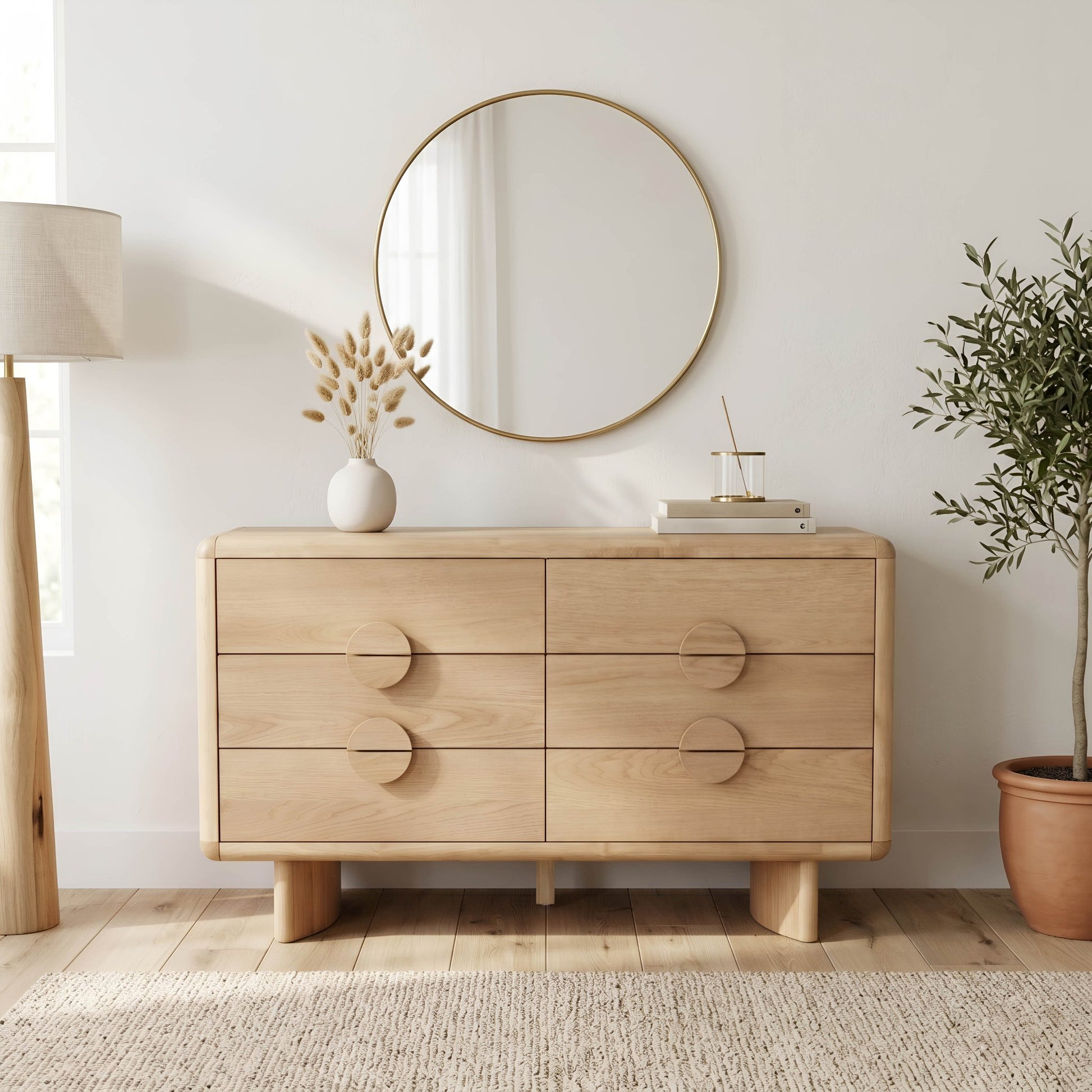 Gabrielle Dresser, Light Oak - Alpine Furniture