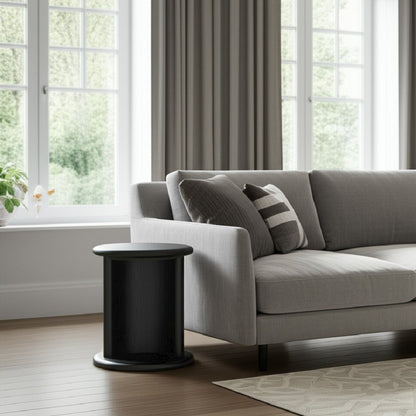 Gabrielle End Table, Black - Alpine Furniture