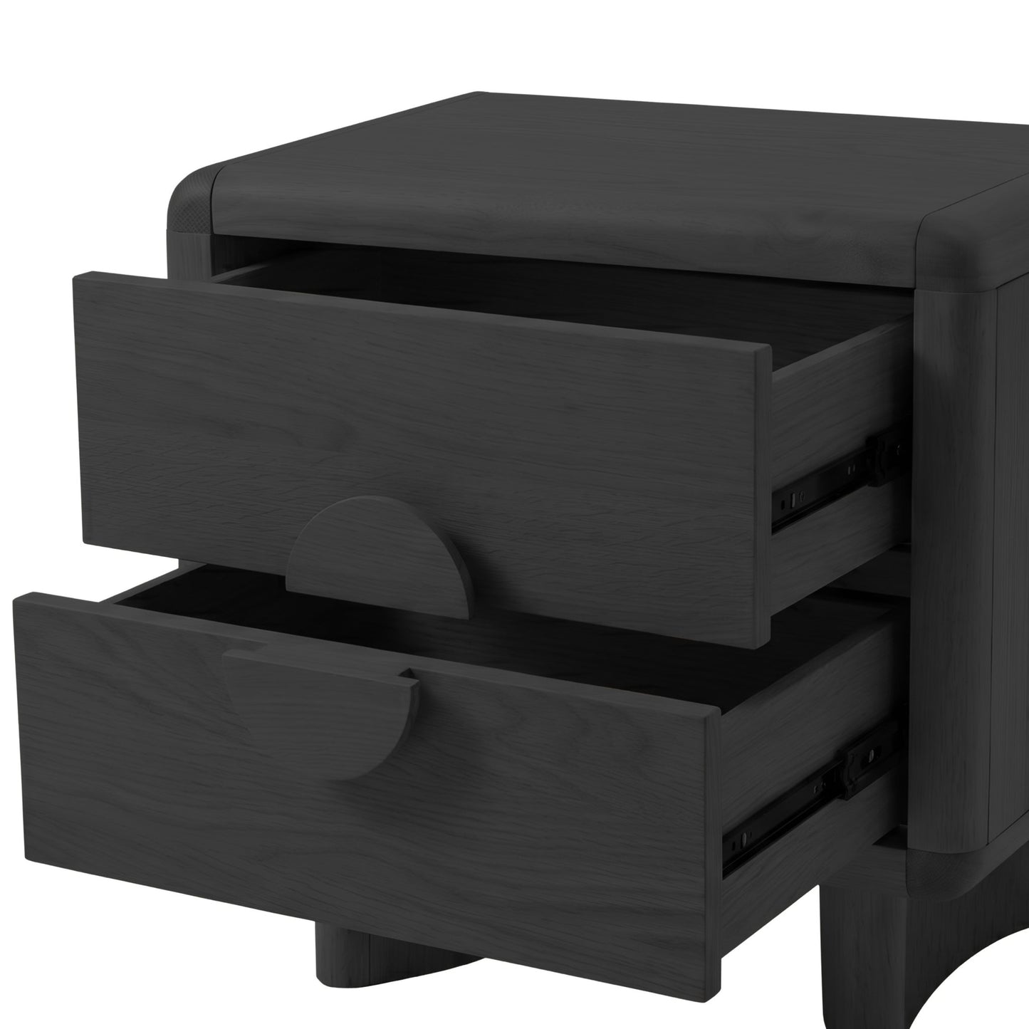 Gabrielle Nightstand, Black - Alpine Furniture