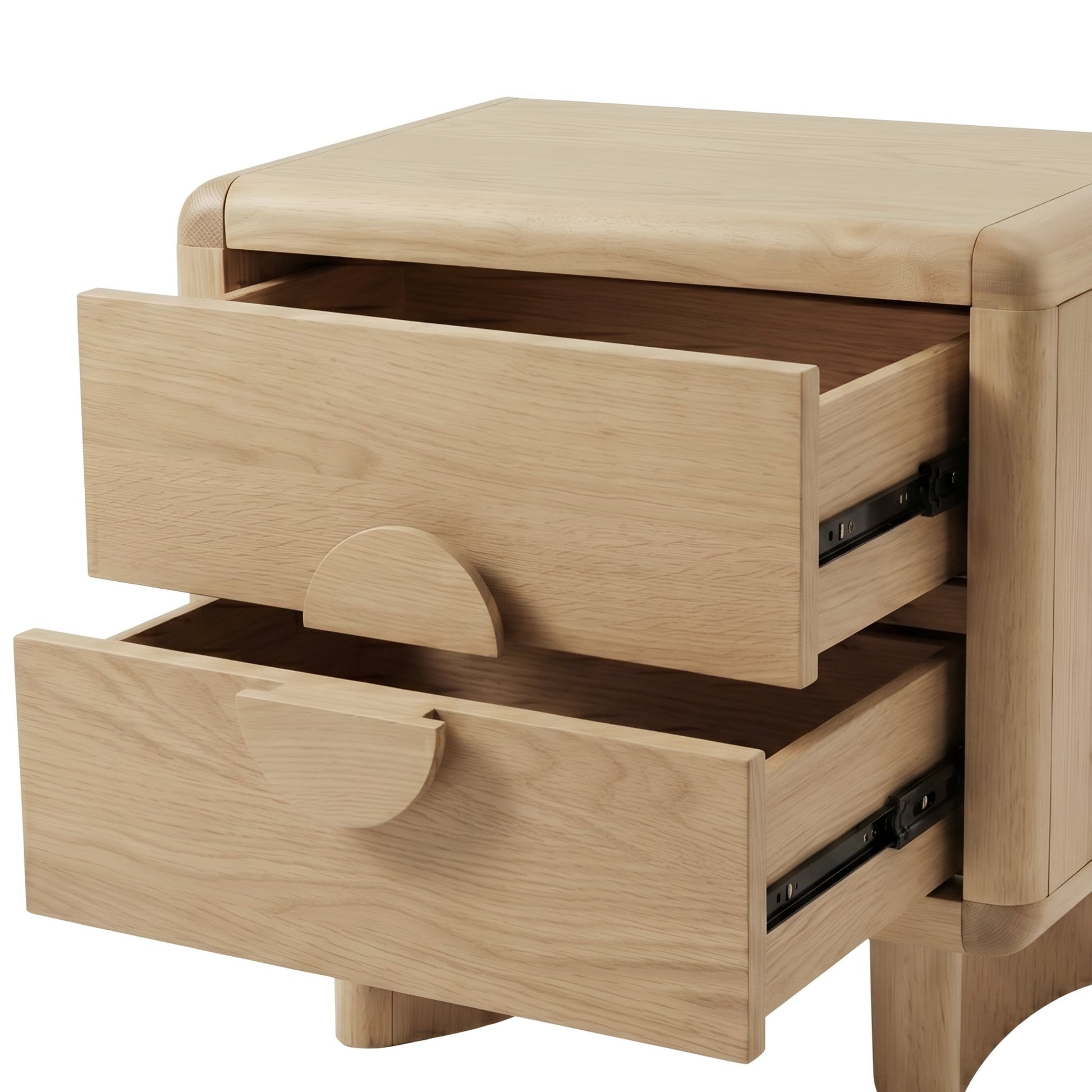 Gabrielle Nightstand, Light Oak - Alpine Furniture