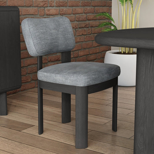 Gabrielle Side Chairs, Black (Set of 2) - Alpine Furniture