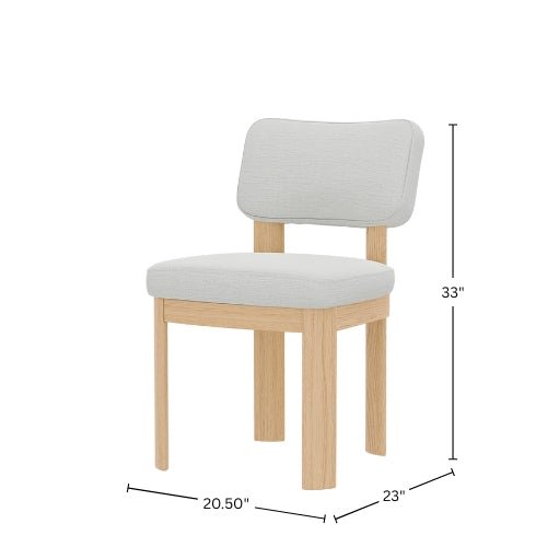 Gabrielle Side Chairs, Light Oak (Set of 2) - Alpine Furniture