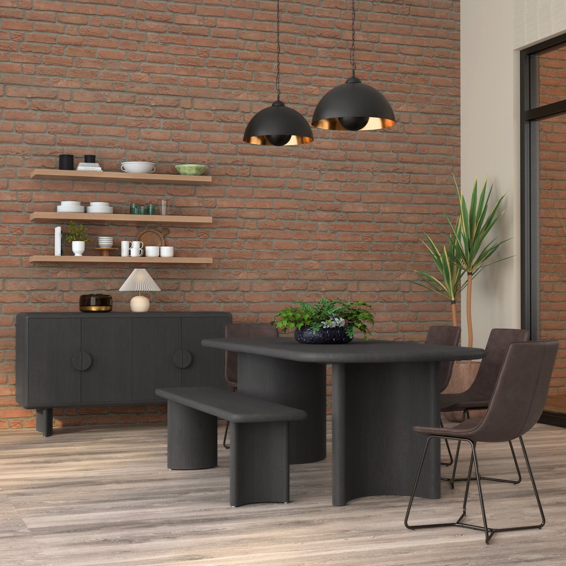 Gabrielle Sideboard, Black - Alpine Furniture