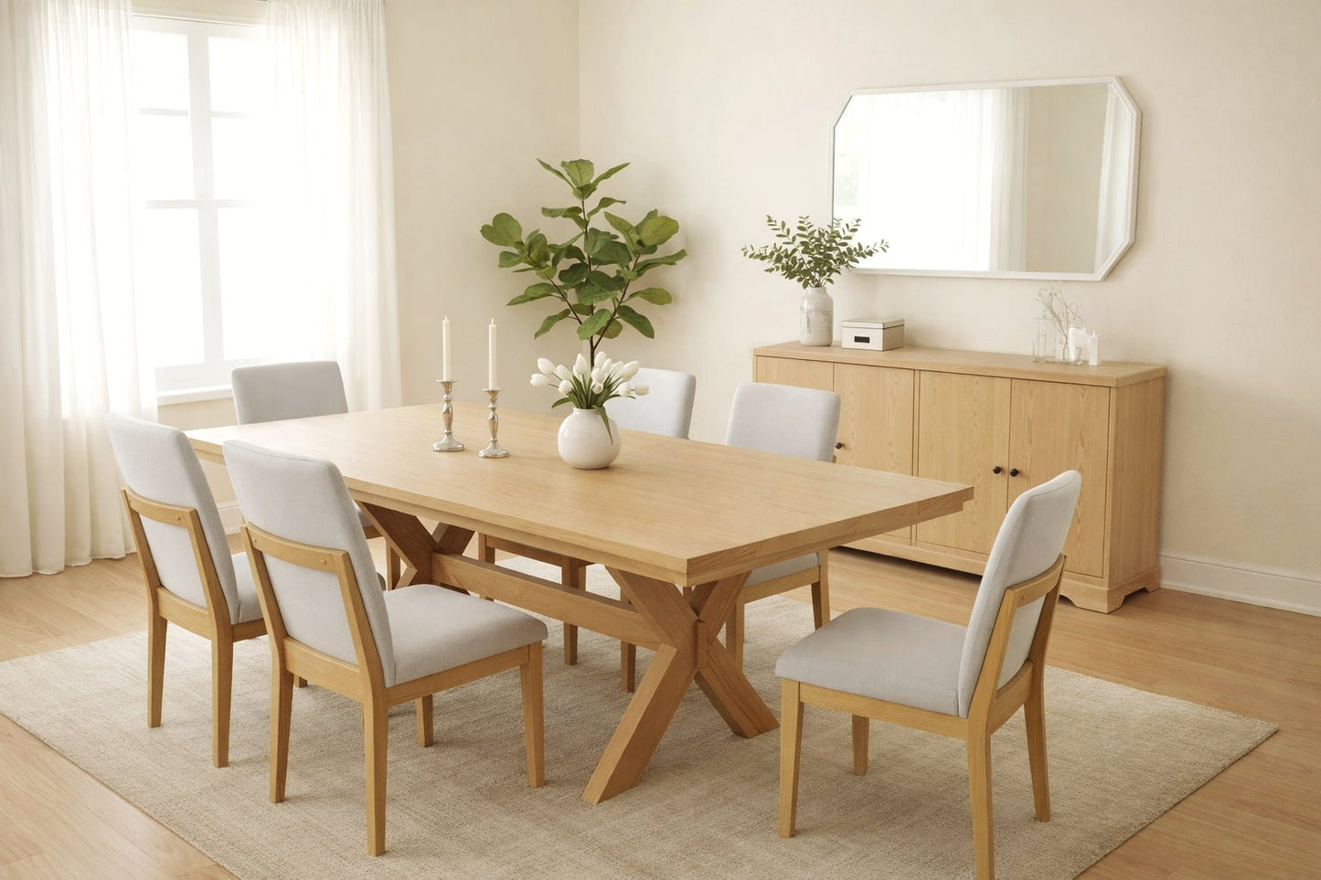 Griffin Rectangular Dining Table - Alpine Furniture