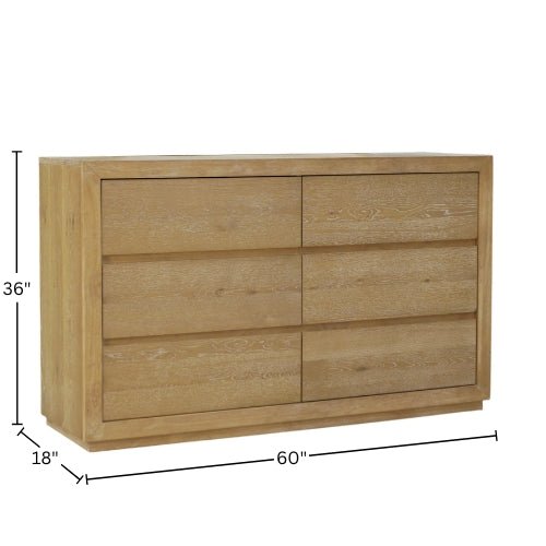 Harper Six Drawer Dresser - Alpine Furniture