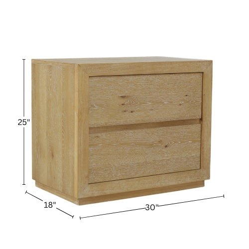 Harper Two Drawer Nightstand - Alpine Furniture
