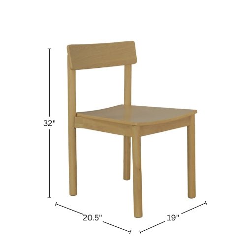 Hudson Side Chairs, Light Oak - Alpine Furniture