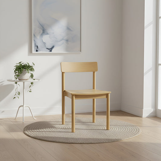 Hudson Side Chairs, Light Oak - Alpine Furniture