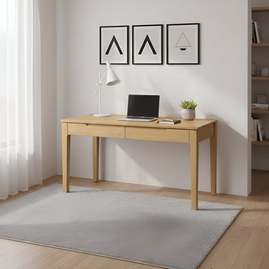 June Desk, Light Oak - Alpine Furniture