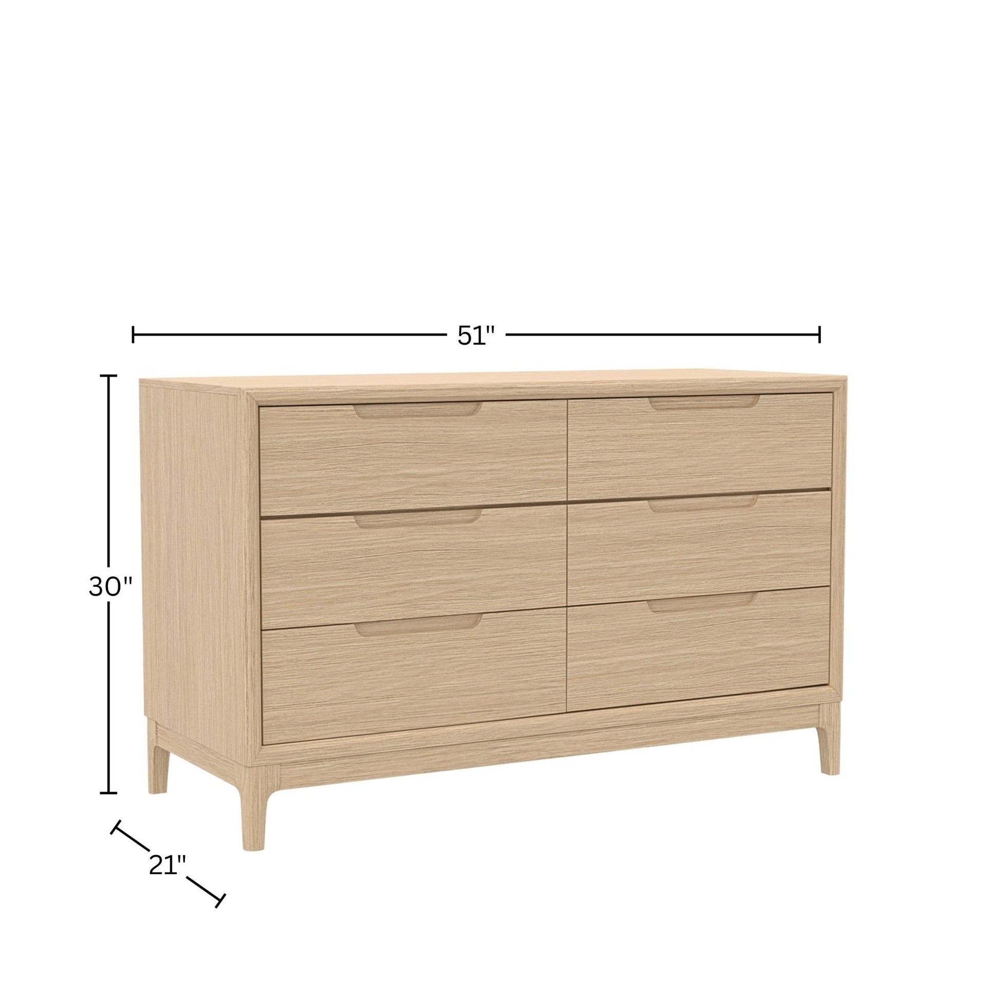 June Dresser, Light Oak - Alpine Furniture
