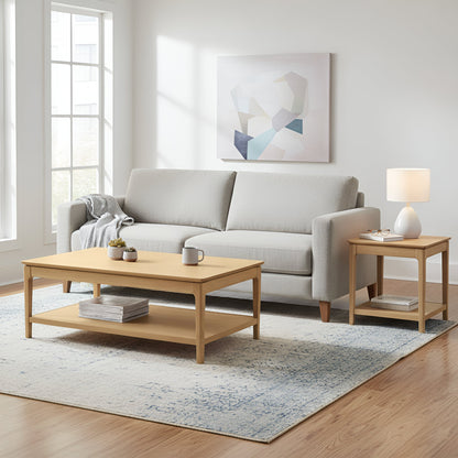 June End Table, Light Oak - Alpine Furniture