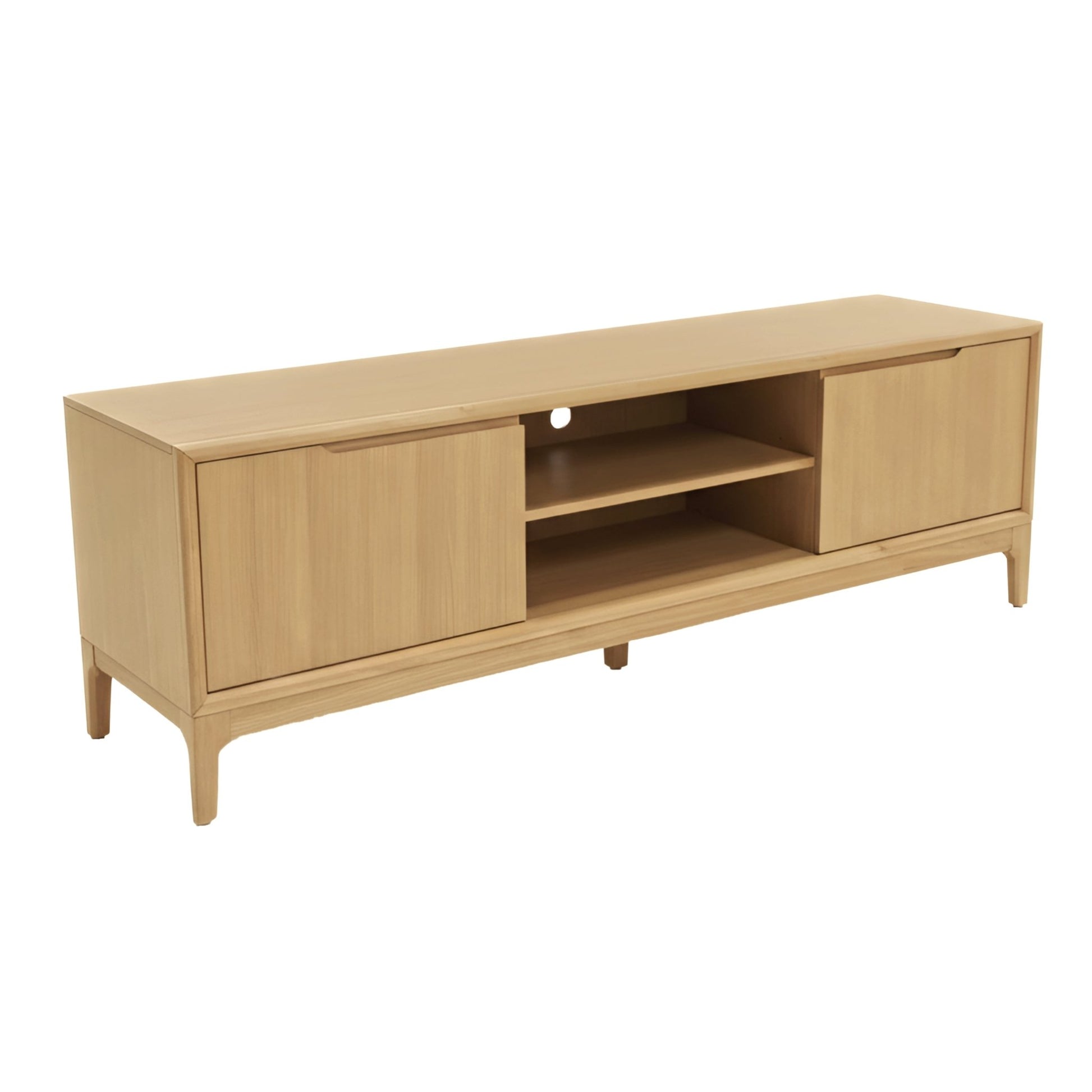 June TV Console, Light Oak - Alpine Furniture