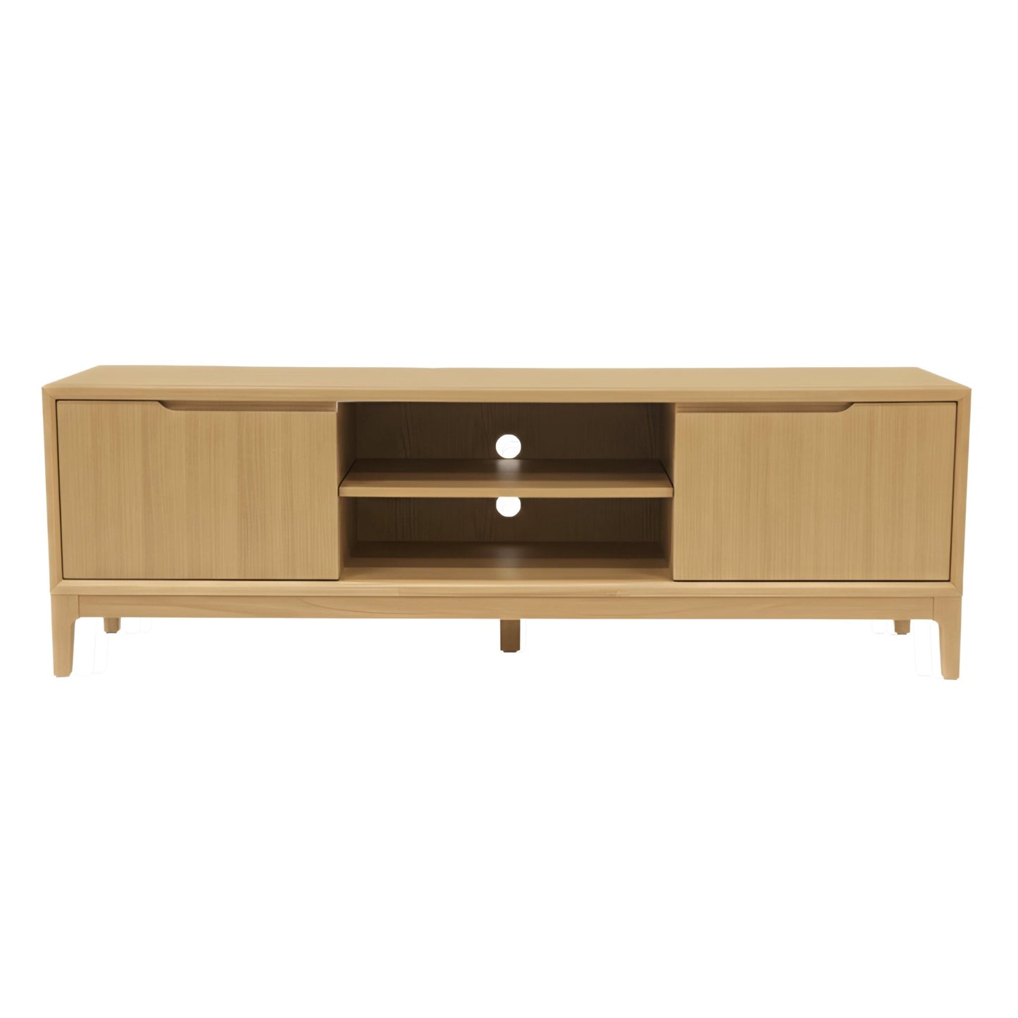 June TV Console, Light Oak - Alpine Furniture