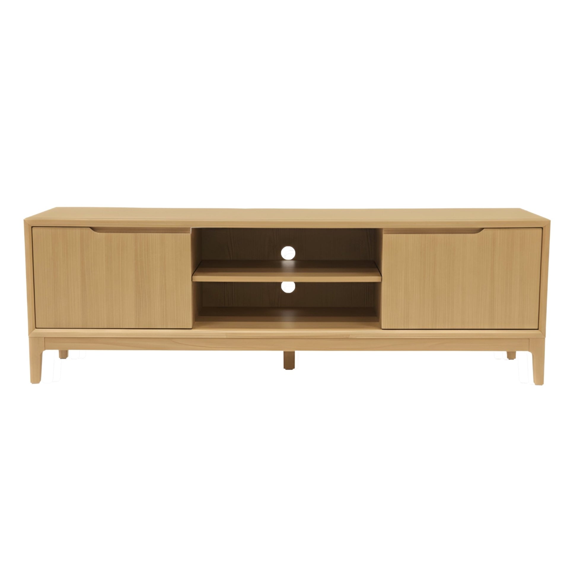 June TV Console, Light Oak - Alpine Furniture