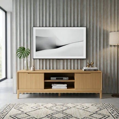 June TV Console, Light Oak - Alpine Furniture