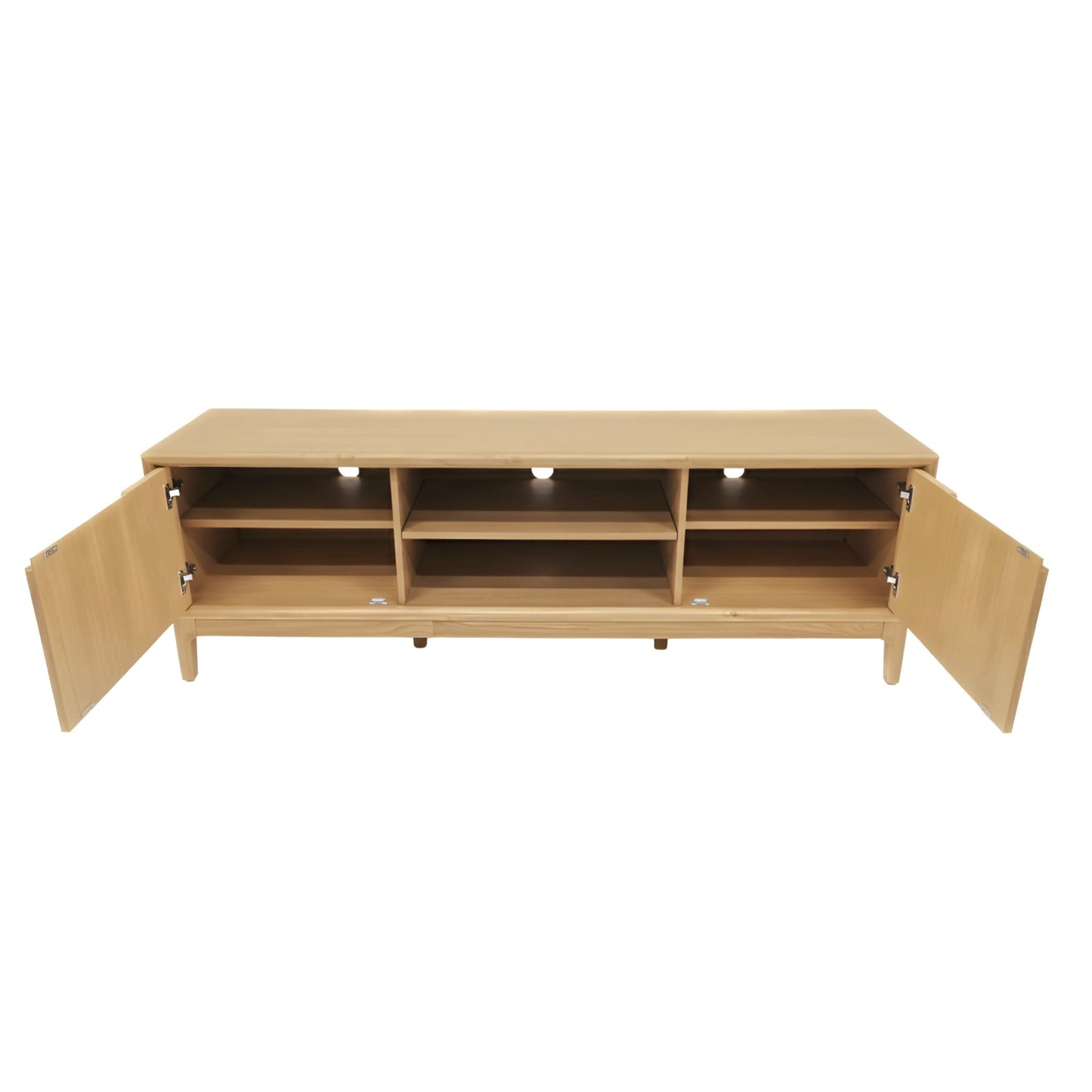 June TV Console, Light Oak - Alpine Furniture