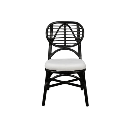Kaya Rattan Dining Chair - Black (Set of 2) - Alpine Furniture