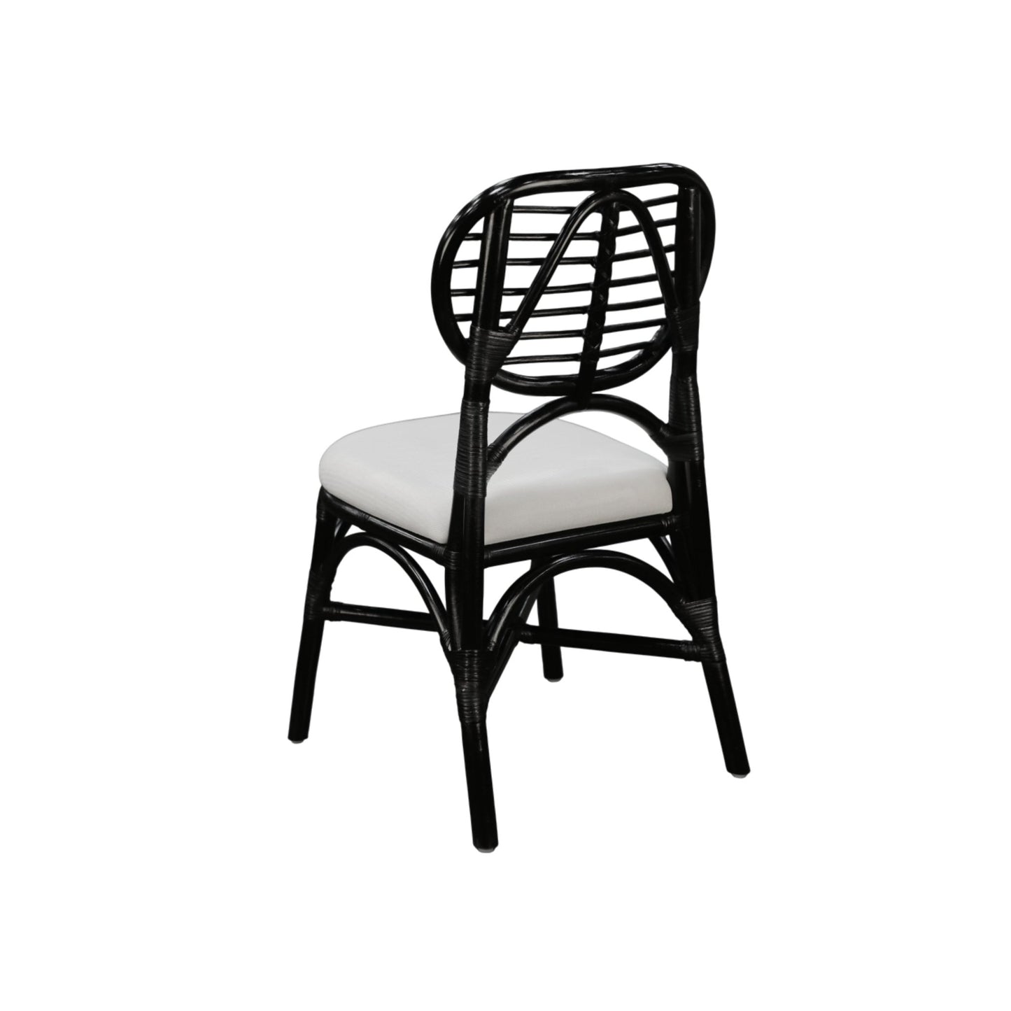 Kaya Rattan Dining Chair - Black (Set of 2) - Alpine Furniture