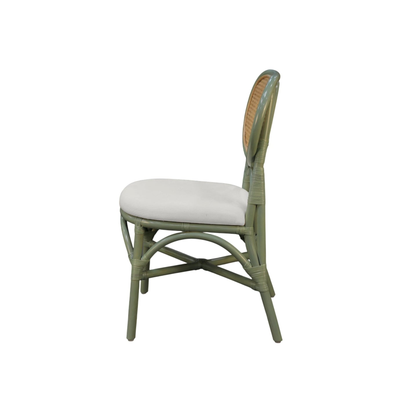 Kaya Rattan Dining Chair - Green (Set of 2) - Alpine Furniture